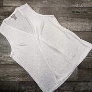 Chico's Sleeveless Sweater Top Size 1 (8-10)